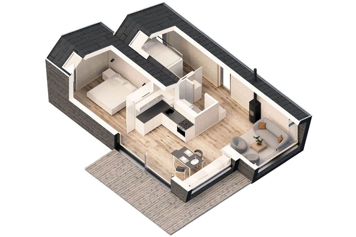 Home One_Cabin Suite_3D Modell