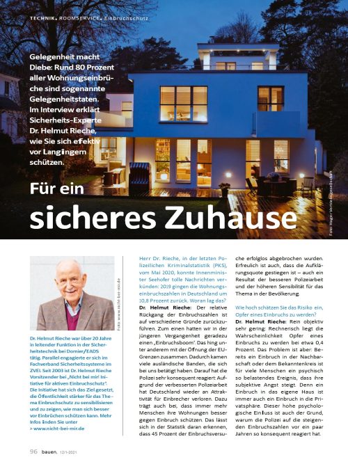 Hausbau Helden Experteninterview: Wie ist mein Zuhause sicher?