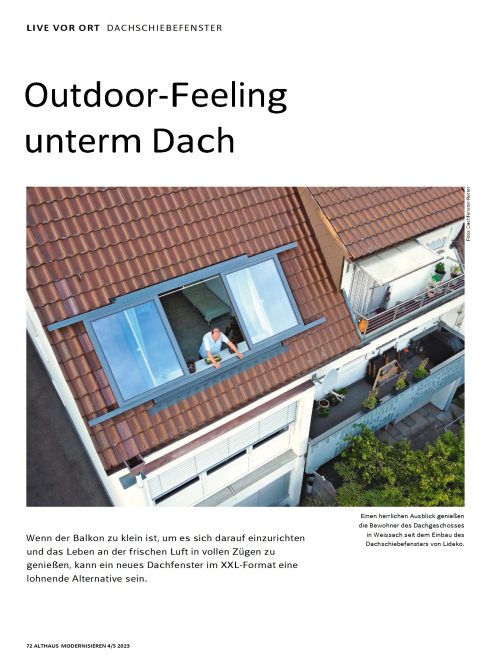 Hausbau Helden Outdoor-Feeling unterm Dach