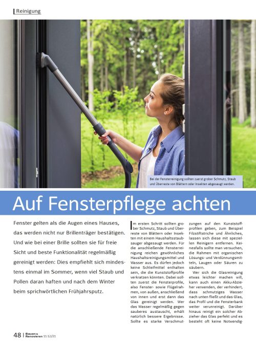 Hausbau Helden Regelmäßige Fensterpflege ist wichtig