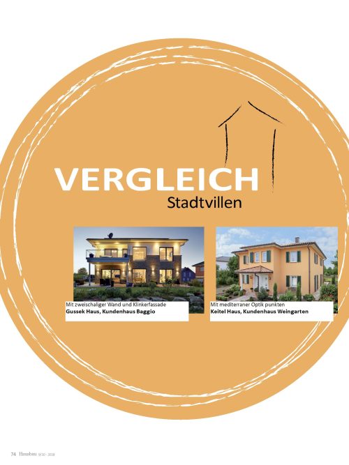 Hausbau Helden 4 Stadtvillen im Vergleich