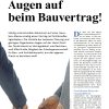 Hausbau Helden Augen auf beim Bauvertrag