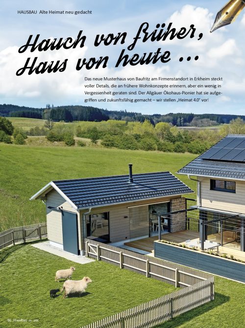 Hausbau Helden Baufritz-Musterhaus Heimat 4.0-Landhaus