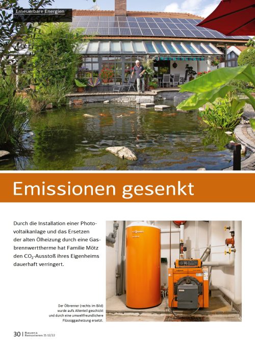 Hausbau Helden CO2-Ausstoss senken mit einer Gasbrennwerttherme