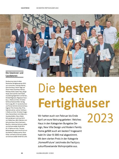 Hausbau Helden Die besten Fertighäuser 2023