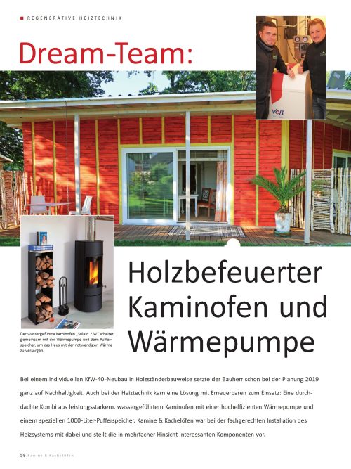 Hausbau Helden Dream-Team: Holzbefeuerter Kaminofen und Wärmepumpe