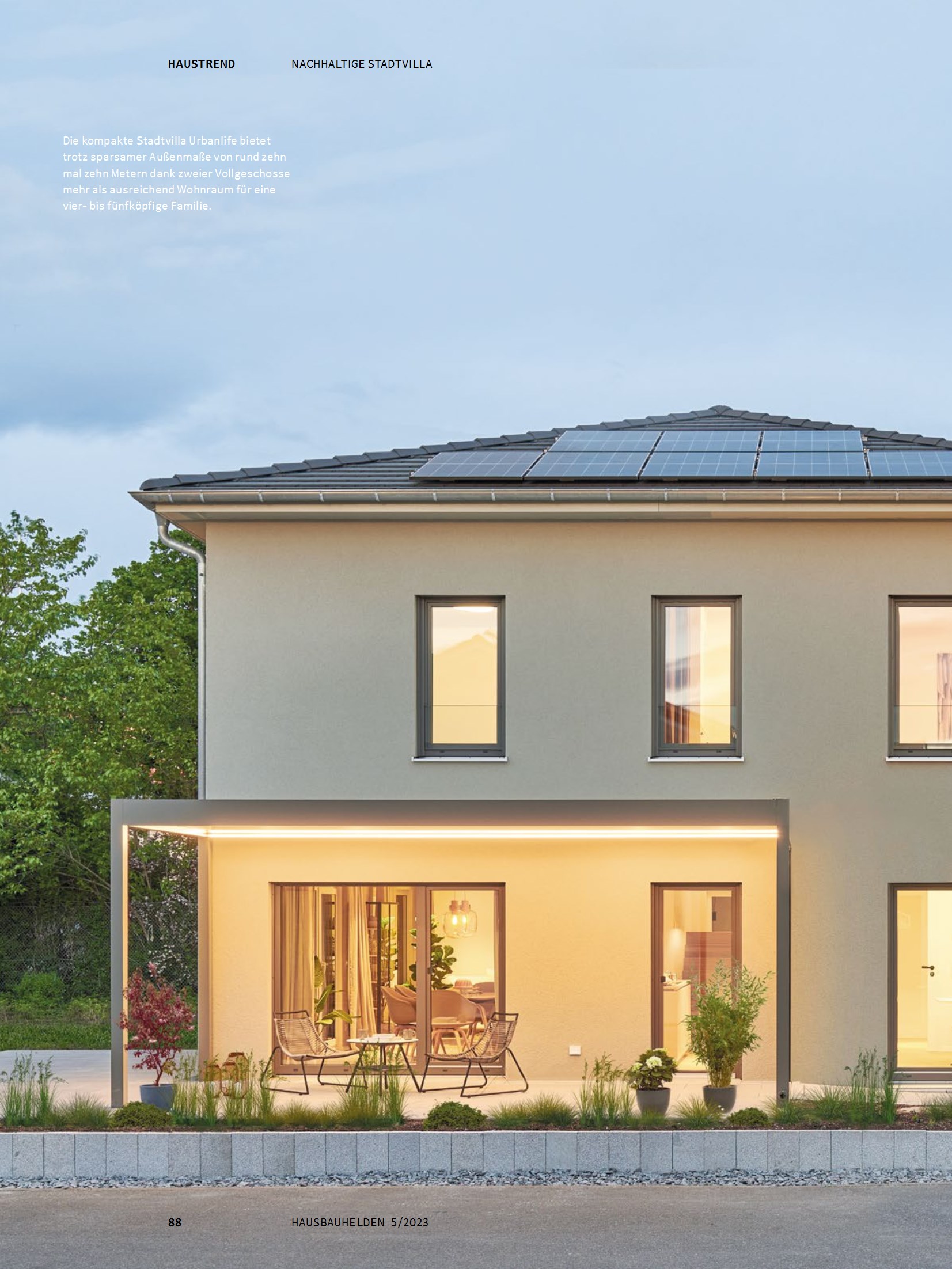 Hausbau Helden Fertighaus Weiss-Musterhaus Weiss-Stadtvilla