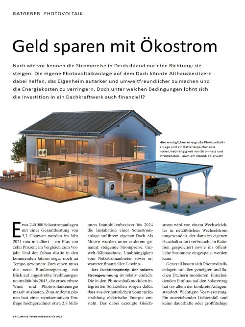 Hausbau Helden Geld sparen mit Ökostrom