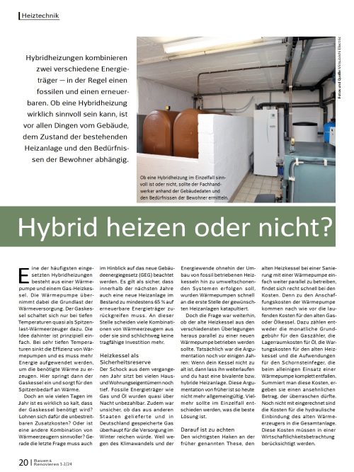 Hausbau Helden Hybrid heizen oder nicht?