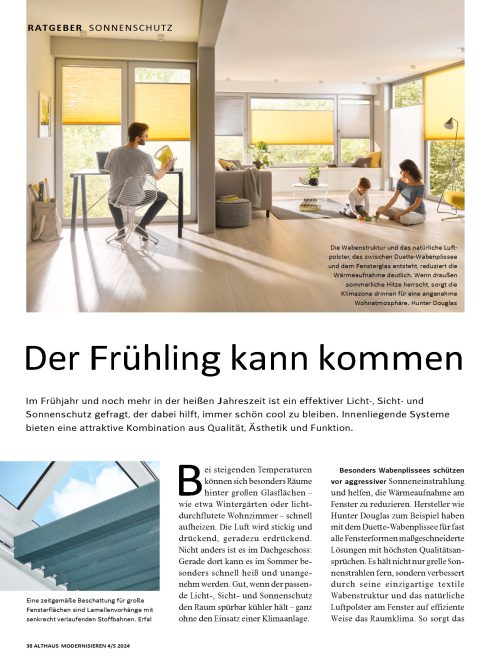 Hausbau Helden Innenliegender Sonnenschutz: Qualität, Ästhetik und Funktion