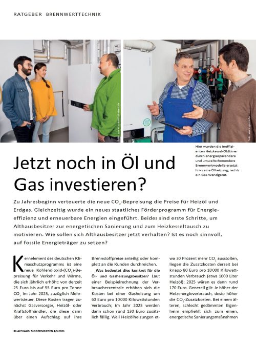 Hausbau Helden Jetzt noch in Öl und Gas investieren?