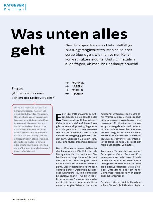 Hausbau Helden Kellernutzung: Lohnt sich der zusätzliche Raum?