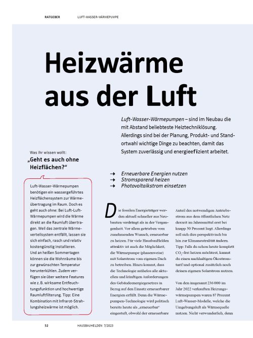 Hausbau Helden Luft-Wasser-Wärmepumpe: Planung, Standort & rechtliche Vorgaben