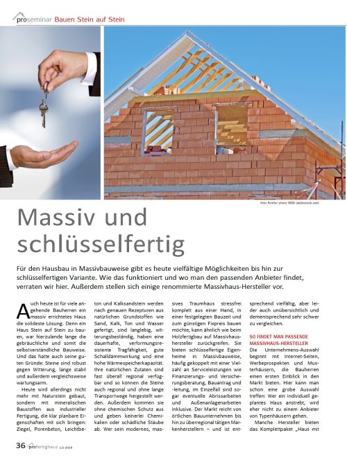 Hausbau Helden Massivbau: Das Bauen mit Steinen hat viele Vorteile