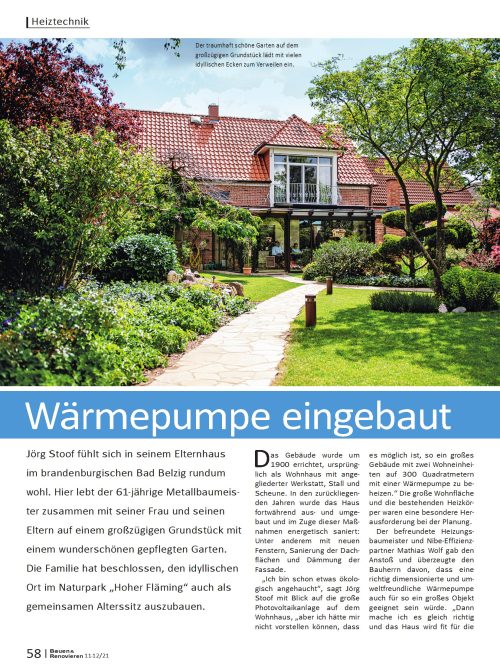 Hausbau Helden Nibe-Wärmepumpen F2120-12 und 16-Hausreportage