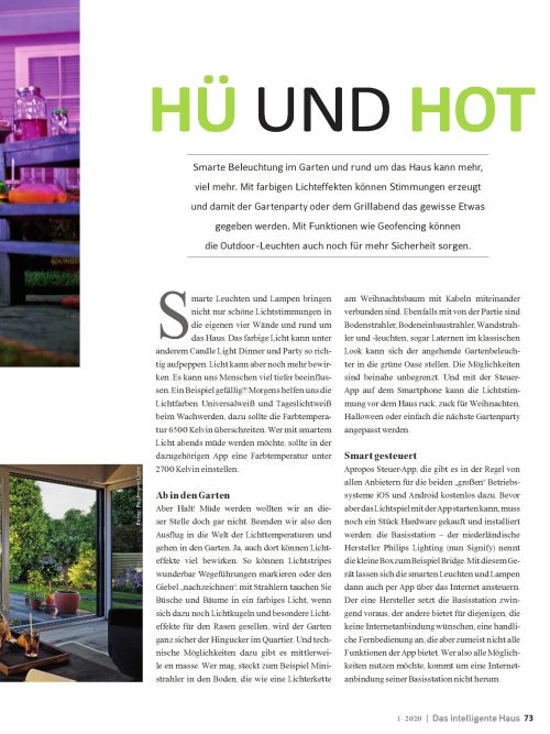 Hausbau Helden Smarte Gartenbeleuchtung