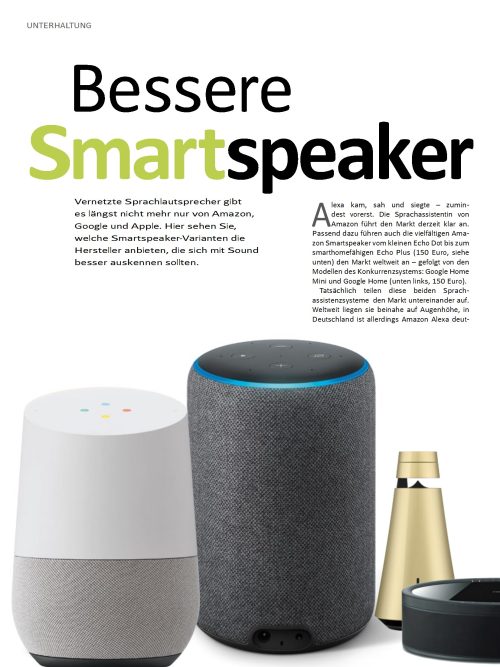 Hausbau Helden Was gibt es alles für Smartspeaker?