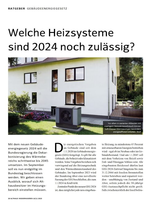 Hausbau Helden Welche Heizsysteme sind 2024 noch zulässig?