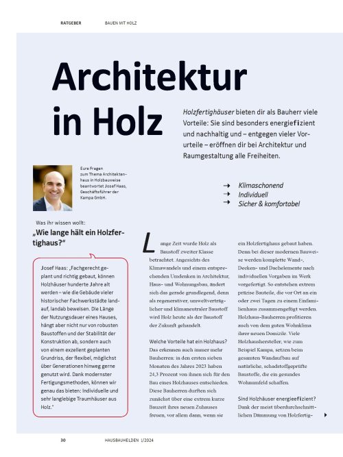 Hausbau Helden Welche Vorteile hat ein Holzfertighaus?