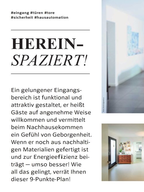 Hausbau Helden Wie sieht ein gelungener Eingangsbereich aus?