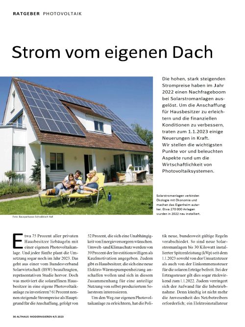 Hausbau Helden Wie wirtschaftlich sind Photovoltaiksysteme?