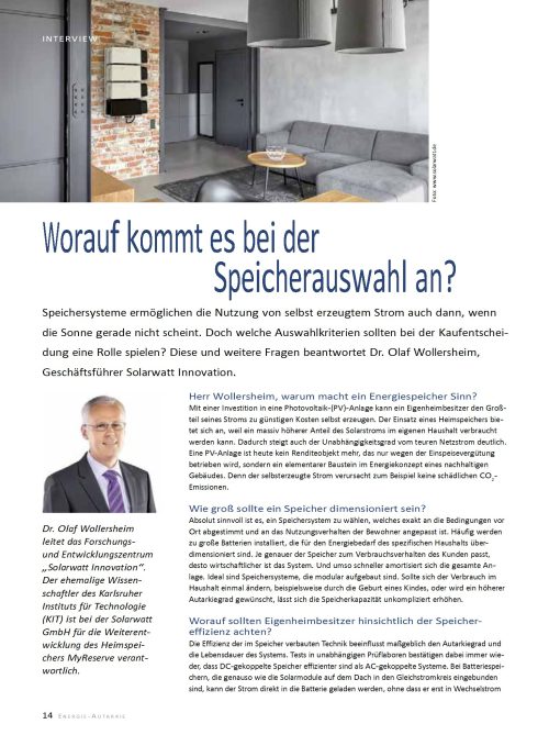 Hausbau Helden Worauf kommt es bei der Speicherauswahl an?