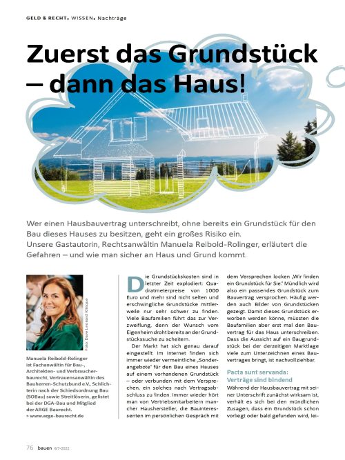 Hausbau Helden Zuerst das Grundstück, dann das Haus!