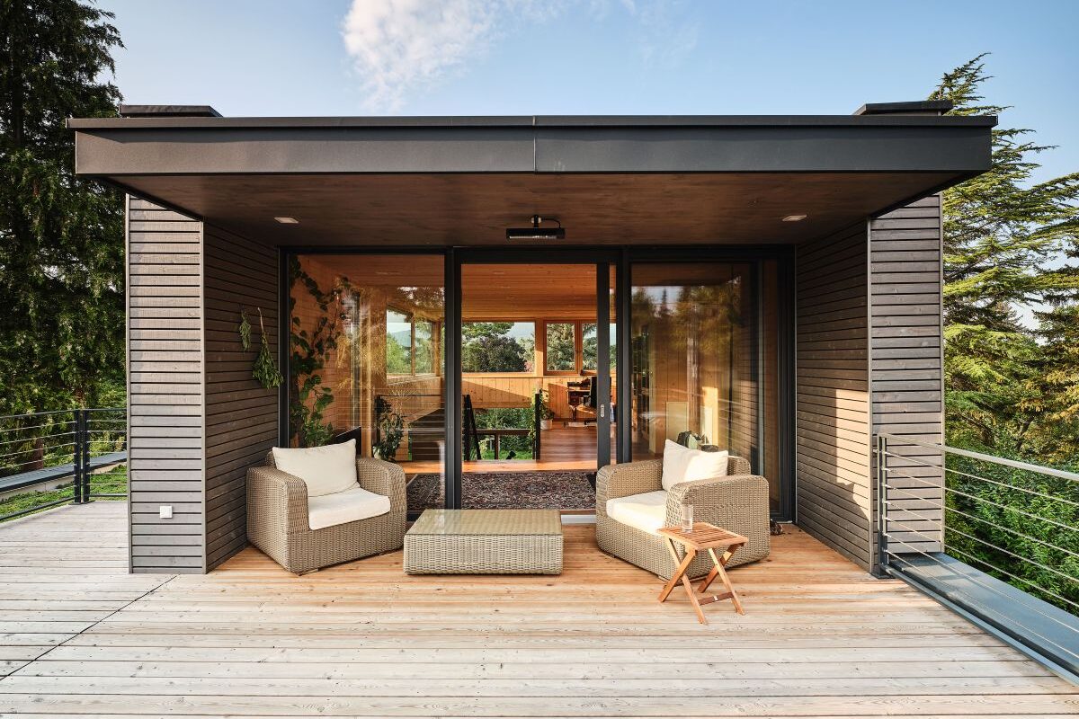 Holzius Haus Baden Dachterrasse Obergeschoss