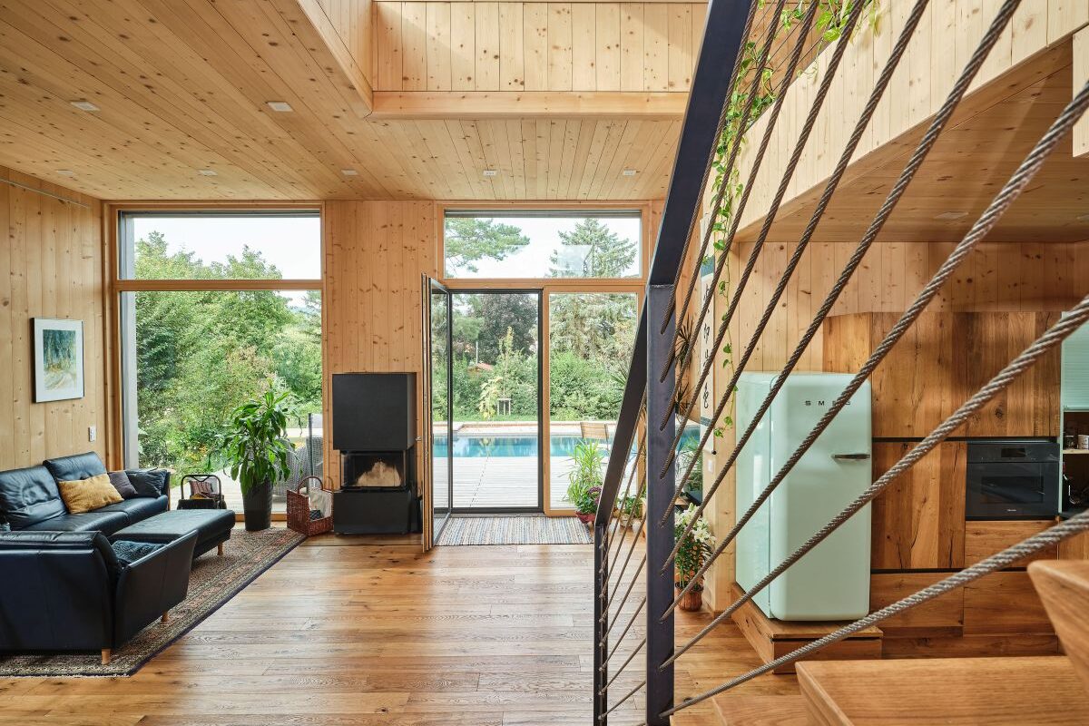 Holzius Haus Baden Wohnbereich