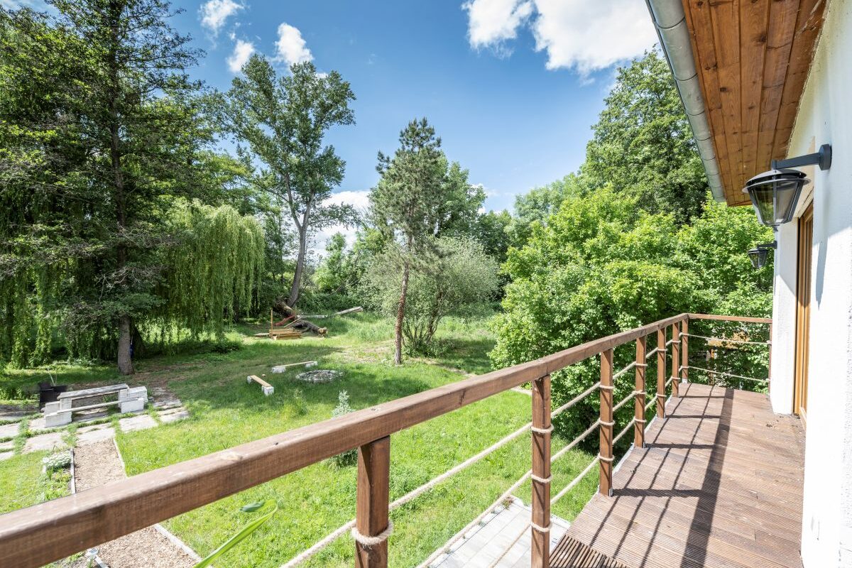 ytong Haus am See Blick vom Balkon