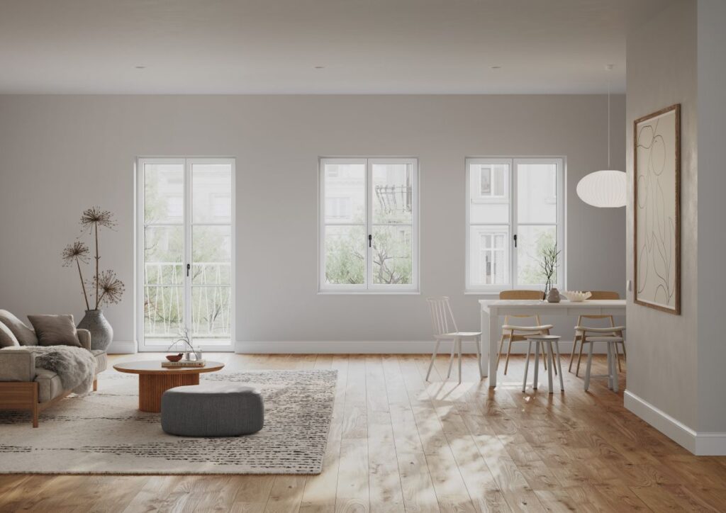 Zirkon Fenster Terrassentür mit Sprossen