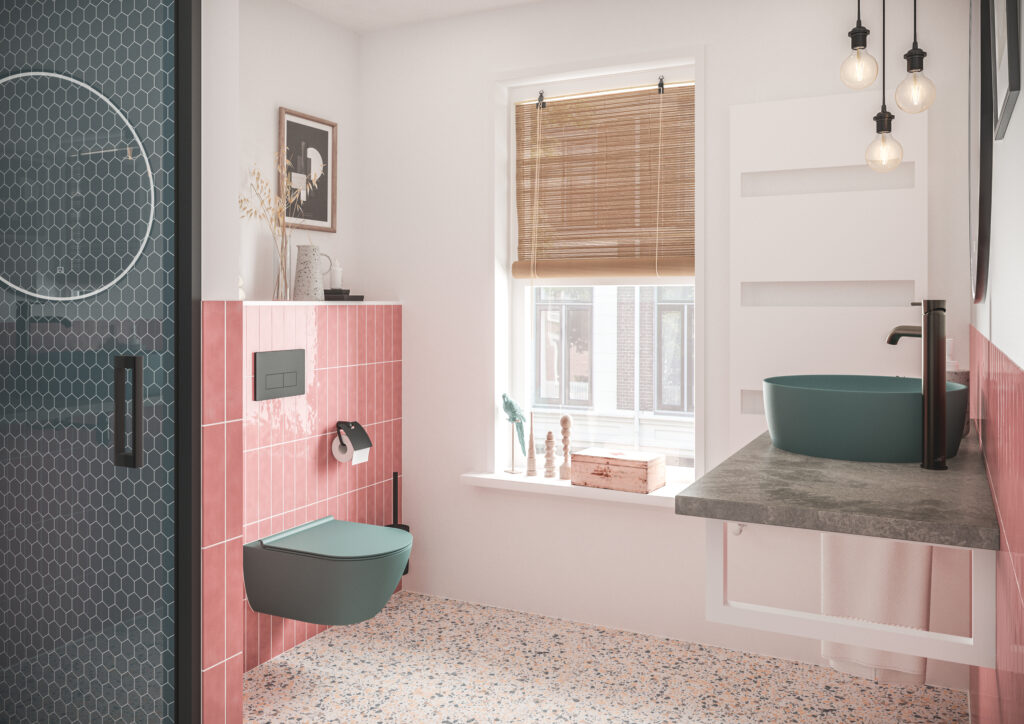 Hänge-WC im Badezimmer